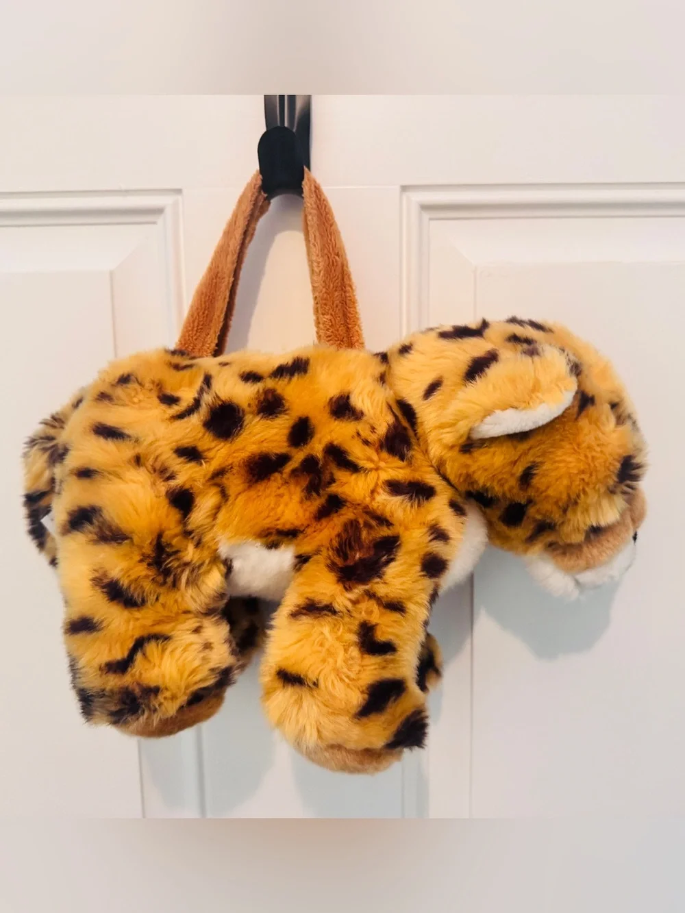 Plush Leopard Tote Bag